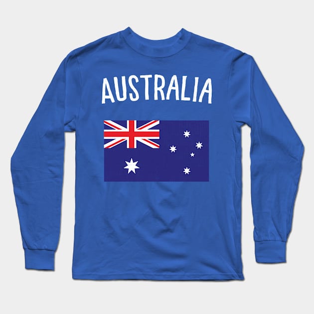 Australia Flag Long Sleeve T-Shirt by phenomad